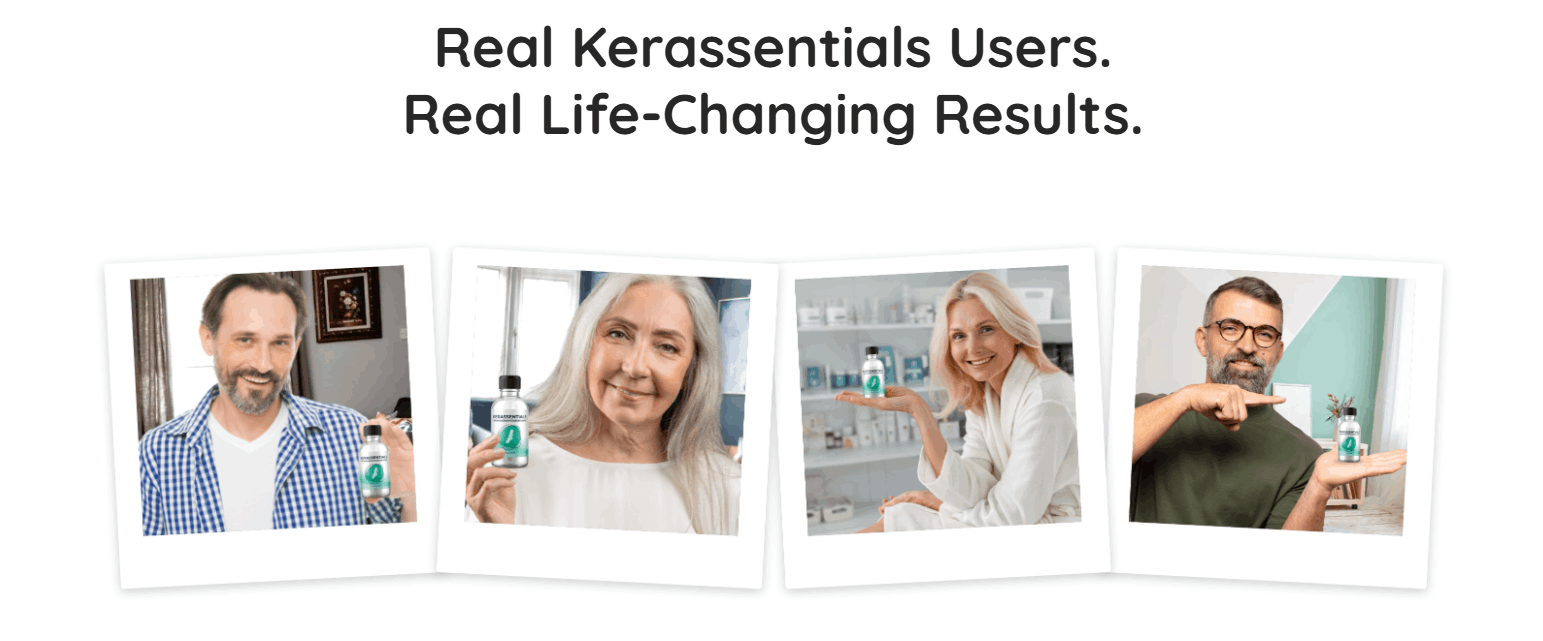 Compilation of positive Kerassentials customer reviews and testimonials.